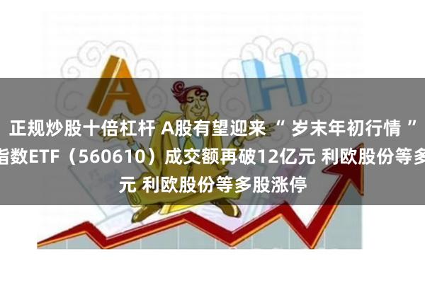 正规炒股十倍杠杆 A股有望迎来 “ 岁末年初行情 ” A500指数ETF（560610）成交额再破12亿元 利欧股份等多股涨停