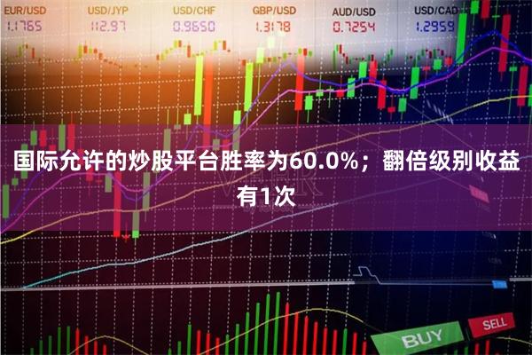 国际允许的炒股平台胜率为60.0%；翻倍级别收益有1次